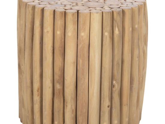 Τραπεζάκι Βοηθητικό Cooter HM9865 Φ39x40,5cm Natural