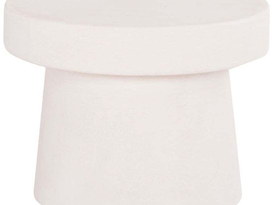 Τραπέζι Σαλονιού Santorini HM18051 Φ60x42,5cm White