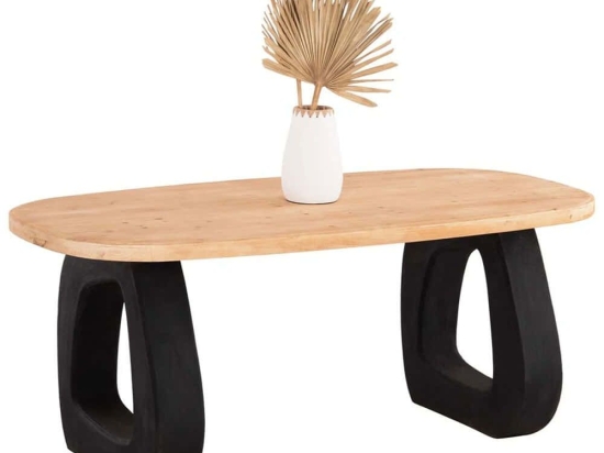 Τραπέζι Santorini HM18065 180x91x76cm Natural Polyresin,Ξύλο
