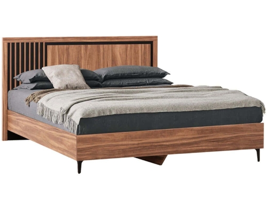 Κρεβάτι Harry (Για Στρώμα 160x200cm) HM688.01 164x204x100cm Natural-Black Διπλό