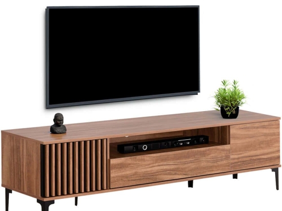 Έπιπλo Τηλεόρασης Harry HM18008.01 200x40x47,5cm Natural-Black
