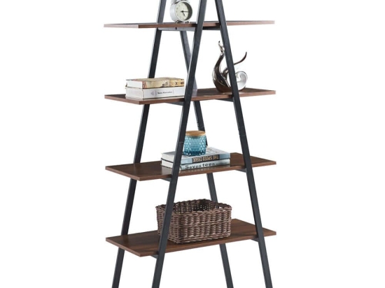 Ραφιέρα Δαπέδου Stam HM18073.04 71x38x165cm Walnut