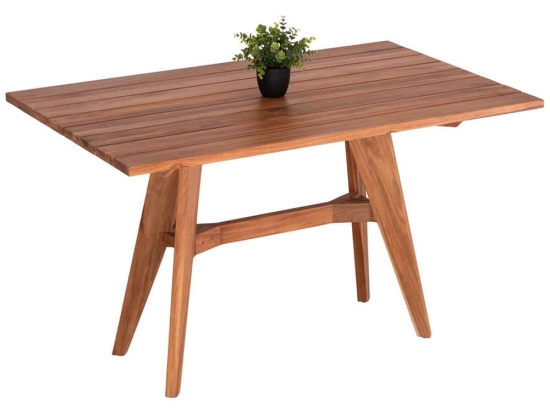 Τραπέζι Κήπου Leo HM6137 130x80x76cm Natural