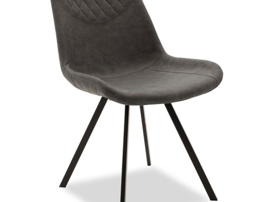 Καρέκλα Orca 058-000014 Anthracite Μέταλλο,Τεχνόδερμα