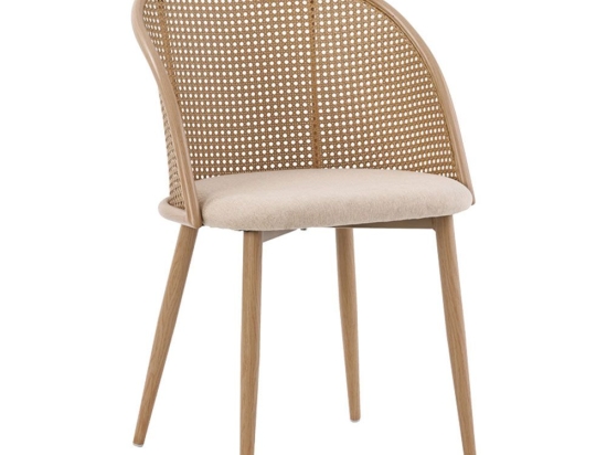 Καρέκλα Riccardo 058-000068 56x52x82cm Natural-Beige