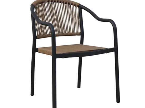 Πολυθρόνα Αλουμινίου Martel 6.0201 50x63x81cm Dark Grey Zita Plus