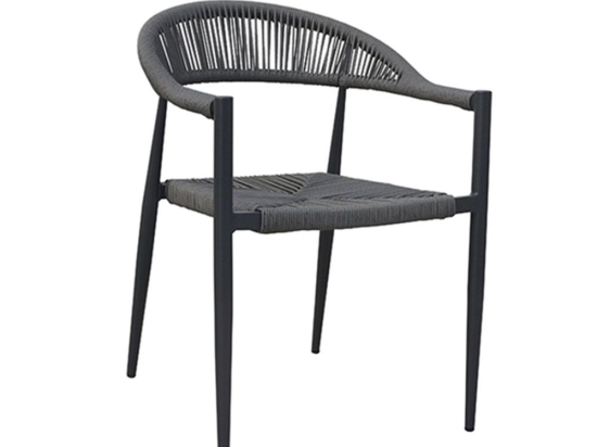 Πολυθρόνα Αλουμινιου Valeria 6.0204 57x57x78cm Grey Zita Plus