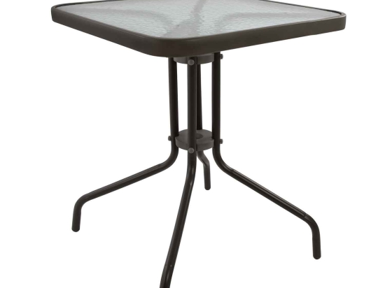 Τραπέζι Figo Μεταλλικό Καφέ Hm5036.02 70Χ70Χ72cm