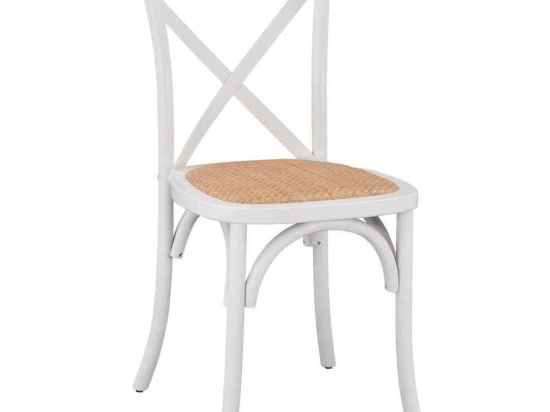 Καρέκλα Owen HM8575.14 48x53x90cm Beech-White Ξύλο,Ψάθα