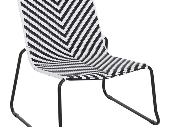 Καρέκλα Pony HM6082 66x68x75cm Black-White