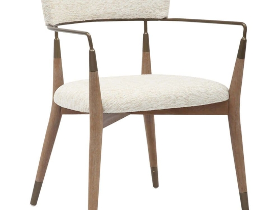 Πολυθρόνα Roy HM9978.01 51x48x77,5cm Ecru Ξύλο,Ύφασμα
