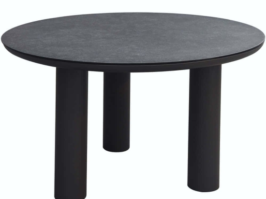 Τραπέζι Κήπου Dosun HM6201.01 Φ120x75cm Ceramic Effect Grey