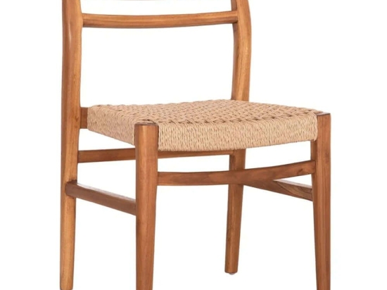Καρέκλα Herrin HM18231 46x51x78cm Natural Ξύλο,Σχοινί