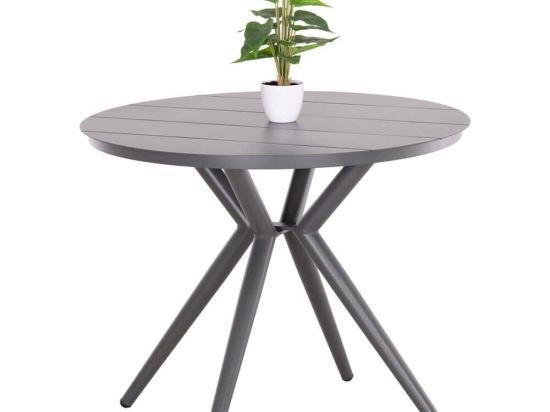 Τραπέζι Κήπου Higer HM6289.01 Φ90x74cm Grey