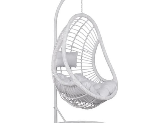 Πολυθρόνα Κρεμαστή Φωλιά HM5541.03 White Φ95Χ195Υ εκ.