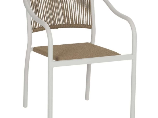 Πολυθρόνα HM5856.01 Με Rattan Wicker 57x63x80cm White