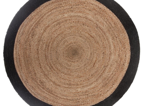 Χαλί Γιούτας 07.146295J Natural-Black 120X120cm Round
