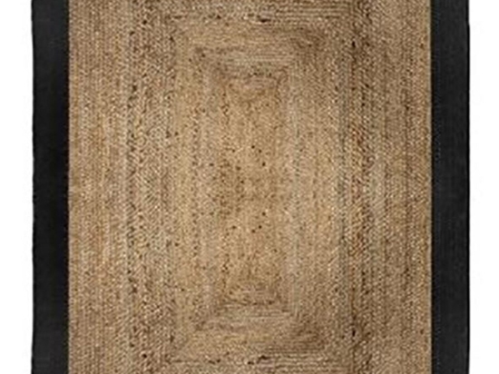 Χαλί Γιούτας 07.168857J Natural-Black 120X170cm