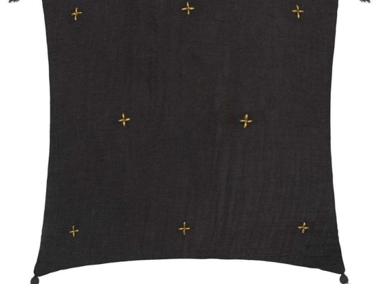 Μαξιλάρι Διακοσμητικό (Με Γέμιση) 07.196210L Grey-Gold 40Χ40 Βαμβάκι-Polycotton