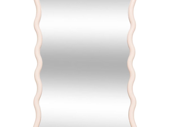 Καθρέπτης Τοίχου Wavy 07.206451 60x38cm Ecru Πολυπροπυλένιο