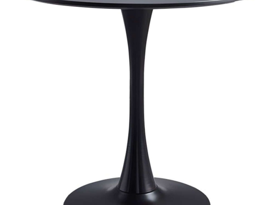 Τραπέζι Elijah 072-000084 Φ60x74cm Black Mdf,Μέταλλο
