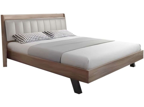 Κρεβάτι Frankly (Για Στρώμα 150x200cm) 072-000092 215x156x98cm Oak-Beige Διπλό