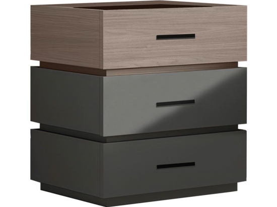 Κομοδίνο Sonlen 072-000107 60x40x66cm Sonoma-Anthracite