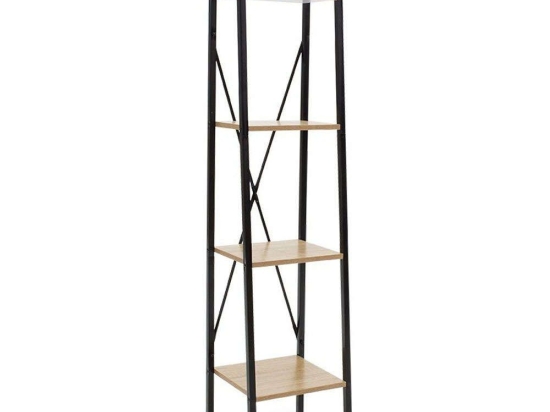 Βιβλιοθήκη Ramon 085-000013 34x32,5x148cm Natural-Black