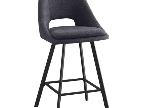 Σκαμπό Μπαρ Initiate Μπουκλέ 093-000030 48x56x98cm Anthracite-Black