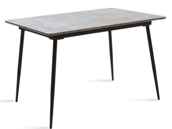 Τραπέζι Shazam Επεκτεινόμενο  096-000002 120-160x80x76cm Grey Cement Mdf,Μέταλλο