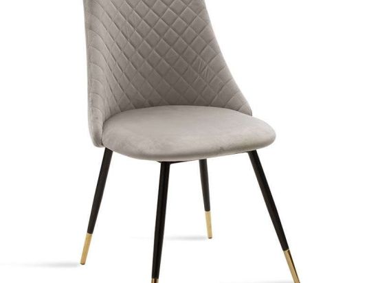 Καρέκλα Giselle 096-000013 Black- Grey Μέταλλο,Ύφασμα
