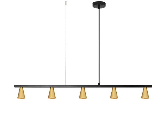 Φωτιστικό Οροφής - Ράγα 01202-12BR GU10 95x10cm Gold Luma