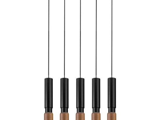 Φωτιστικό Οροφής - Ράγα 01300-12BR GU10 100cm Black Luma