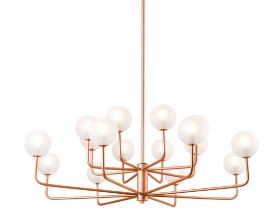 Φωτιστικό Οροφής Κρεμαστό 01366 16xG9 90x80cm Copper Luma