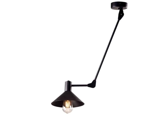 Φωτιστικό Οροφής 100-01374-20 E27 20x70+cm Black Luma