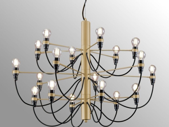 Φωτιστικό Οροφής - Πολυέλαιος 01168.30.4 18xE14 LED 50x65cm Gold Luma