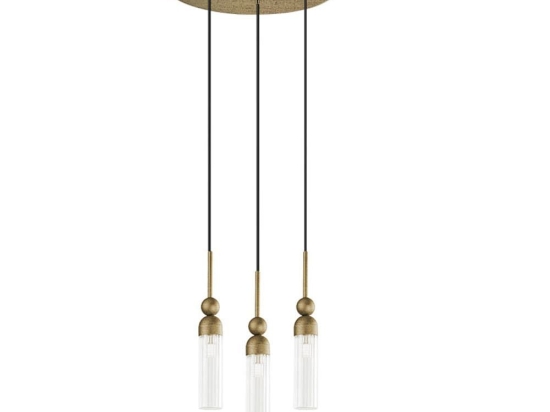 Φωτιστικό Οροφής Κρεμαστό 01480.07 3xG9 D.30cm Oxidized Gold Luma