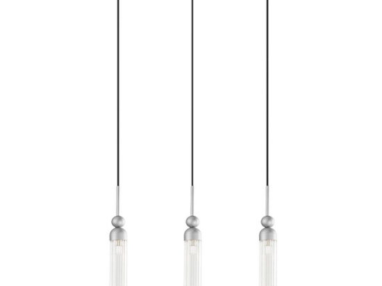 Φωτιστικό Οροφής - Ράγα 01480.07B 3xG9 70cm Silver Luma
