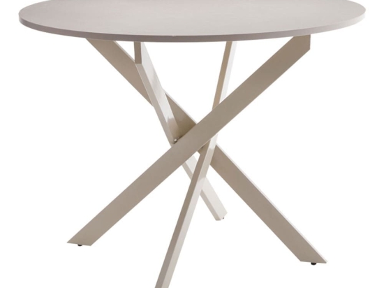 Τραπέζι Dammero 101-000114 Φ100x75cm Cream