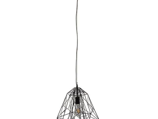 Φωτιστικό Οροφής Grid 01022 Black GloboStar Μέταλλο