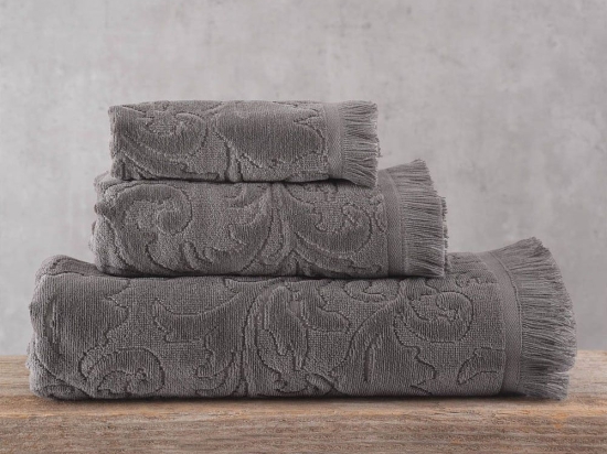 Πετσέτα Sienna Grey Ρυθμός Σώματος 70x140cm 100% Βαμβάκι