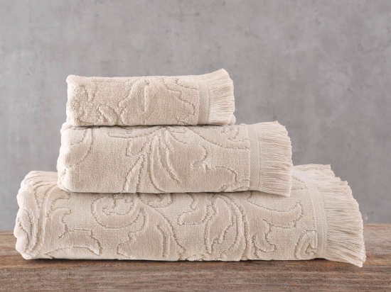 Πετσέτα Sienna Beige Ρυθμός Σώματος 70x140cm 100% Βαμβάκι