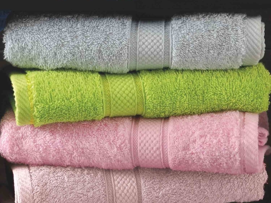 Πετσέτα Basic Green Ρυθμός Σώματος 80x150cm 100% Πενιέ Βαμβάκι