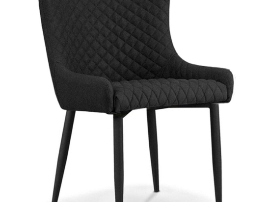 Καρέκλα Τραπεζαρίας Lion (Σετ 2Τμχ) 11.1612.S 48x55x50-86cm Black Zita Plus