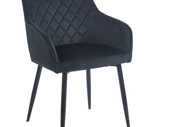 Πολυθρόνα Siena 11.1701 54x58x82cm Black Zita Plus