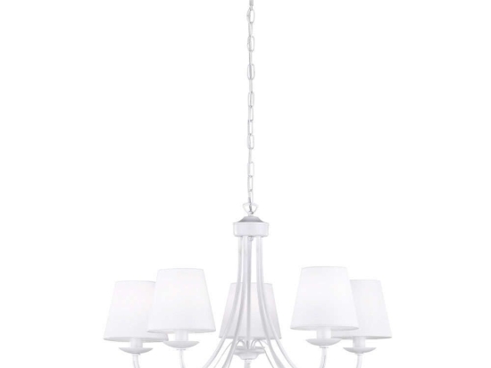 Φωτιστικό Οροφής Cortez 110600531 White Trio Lighting Μέταλλο,Ύφασμα