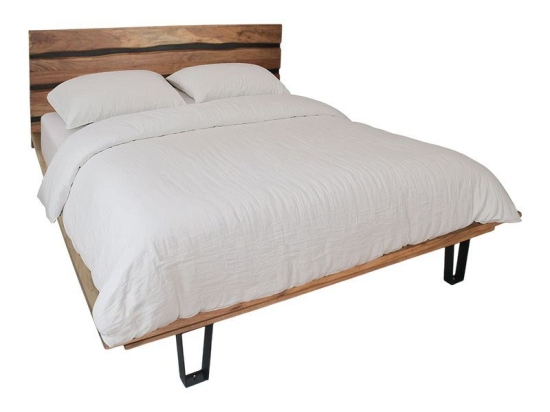 Κρεβάτι Imena (Για Στρώμα 160x200cm) 113-000050 180x210x95cm Natural Υπέρδιπλo