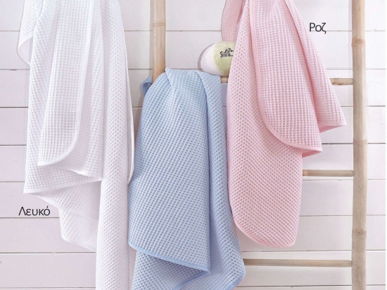Κουβέρτα Βρεφική Πικέ Sweety Λευκό Ρυθμός Cradle 110x140cm 100% Βαμβάκι