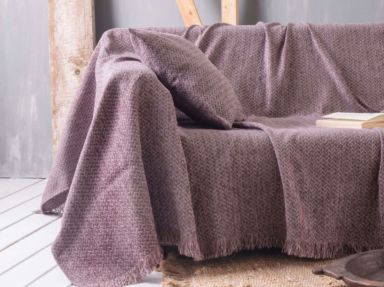 Ριχτάρι Vanda 04 Purple Ρυθμός Διθέσιο 180x240cm Chenille-Πολυέστερ