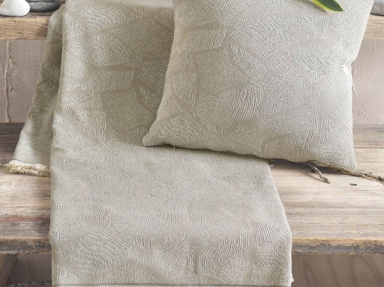 Ριχτάρι Casa Beige Ρυθμός Διθέσιο 180x240cm Βαμβάκι-Πολυέστερ